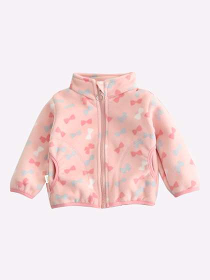 StyleCast Girls Pink
                    Floral Printed Mock Collar Insulator Cotton Padded
                    Jacket