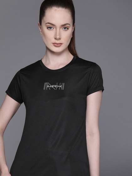 HRX by Hrithik
                        Roshan Women Brand Logo Rapid-Dry Training
                        T-shirt with Reflective Detail