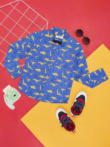 Pantaloons Junior Boys
                    Conversational Printed Cotton Party Shirt