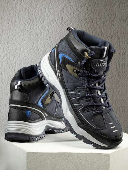 ASIAN Men
                          EVEREST-22 Textured Mid-Top Sneakers