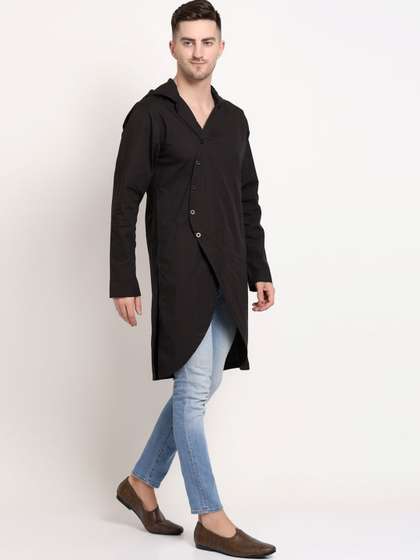 MIDAV Hoodie Asymmetric Cotton Kurta