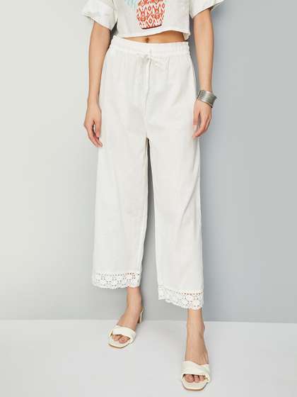 max Straight Fit
                      Cotton Palazzos