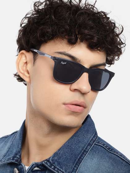 RESIST EYEWEAR
                        UNISEX Black UV Protected Wayfarer Sunglasses