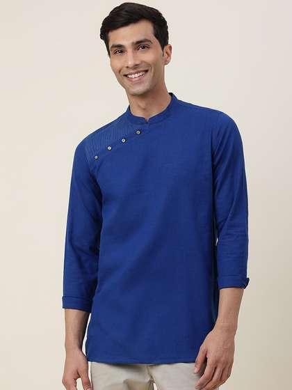 Fabindia Mandarin Collar Slim Fit Kurta