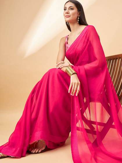 all about you Pure Chiffon Saree