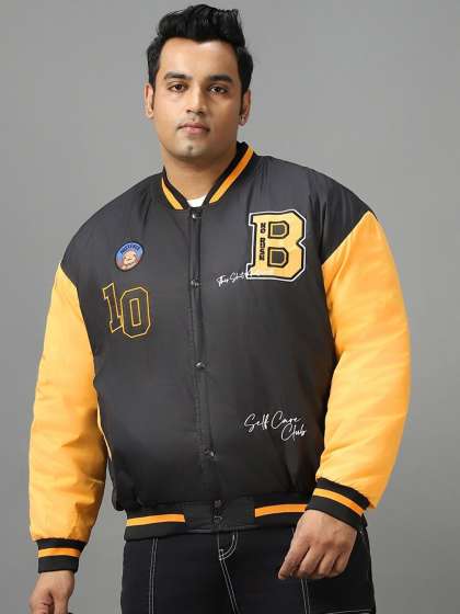 Plus size varsity jacket sale