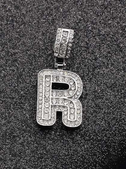 French Accent
                      Silver-Plated Alphabet Pendant