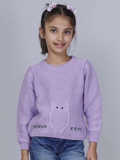 JoE Hazel Girls Cable
                    Knit Acrylic Pullover