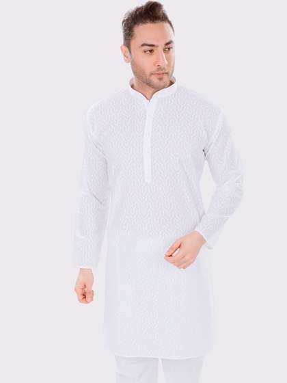 Maharaja Embroidered Pure Cotton Kurta