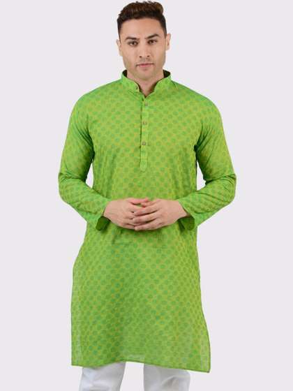 Maharaja Woven Design Cotton Kurta