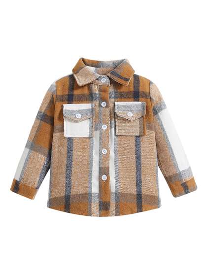 StyleCast Boys Khaki
                    Checked Tailored Jacket