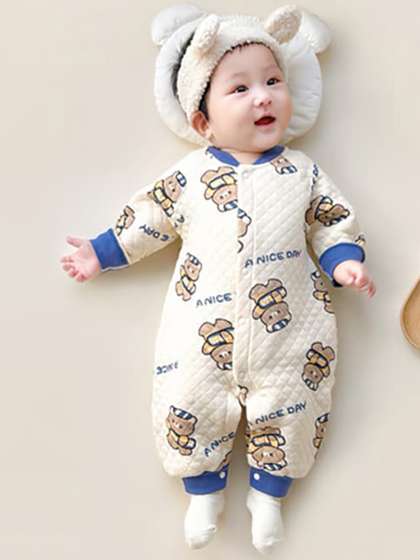 StyleCast Infants Boys
                    Blue Conversational Printed Rompers
