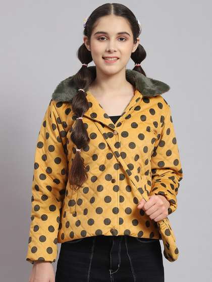 Monte Carlo Girls Polka
                    Dots Printed Lightweight Tailored Jacket