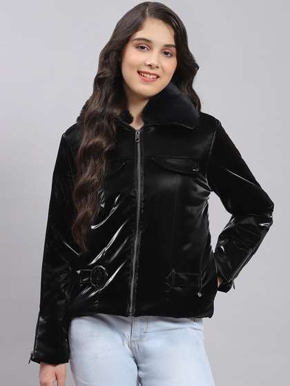 Monte Carlo Girls
                    Lightweight Faux Fur & Zip Detail Tailored
                    Jacket