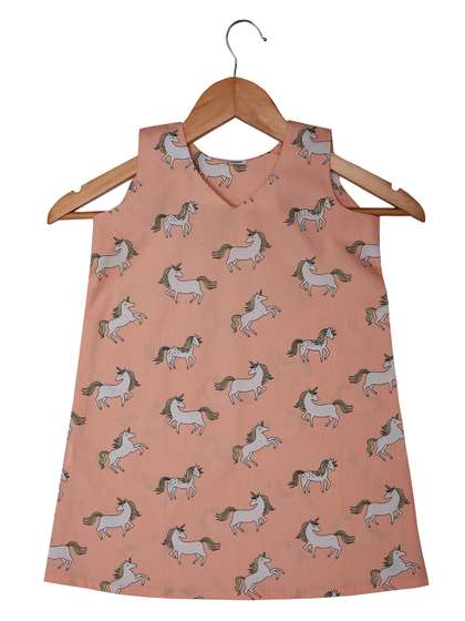 BAESD Girls
                    Conversational Printed Pure Cotton Nightdress