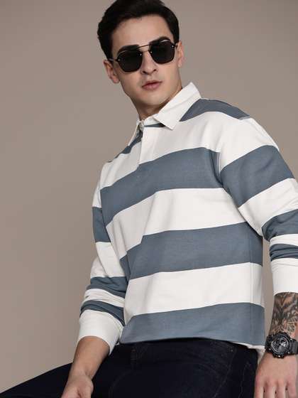 Roadster Striped Polo Collar T-shirt