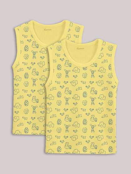 Kanvin Girls Pack Of 2
                    Printed Thermal Tops