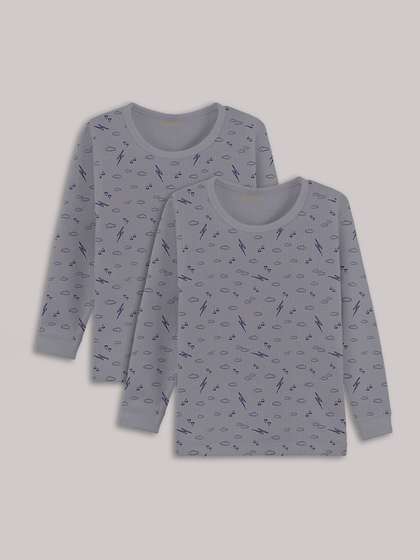 Kanvin Girls Pack Of 2
                    Printed Thermal Tops