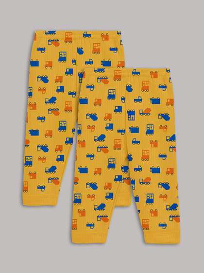 Kanvin Boys Pack Of 2
                    Printed Thermal Bottoms