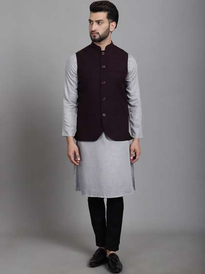 even Mandarin Collar Nehru Jackets