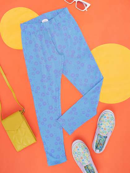 Pantaloons Junior Girls
                    Printed Cotton Ankle Length Leggings