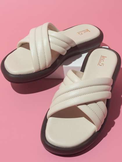 Inc 5 Cross-Strap
                        Open Toe Flats