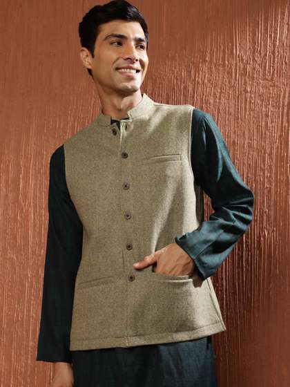 Fabindia Woolen Nehru Jacket