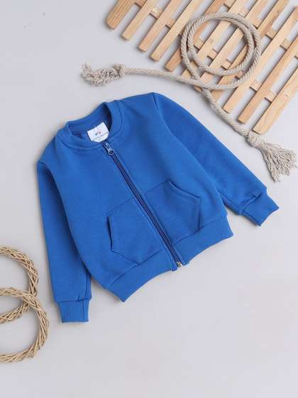 Knitting Doodles Kids
                    Long Sleeves Fleece Front-Open Sweatshirt