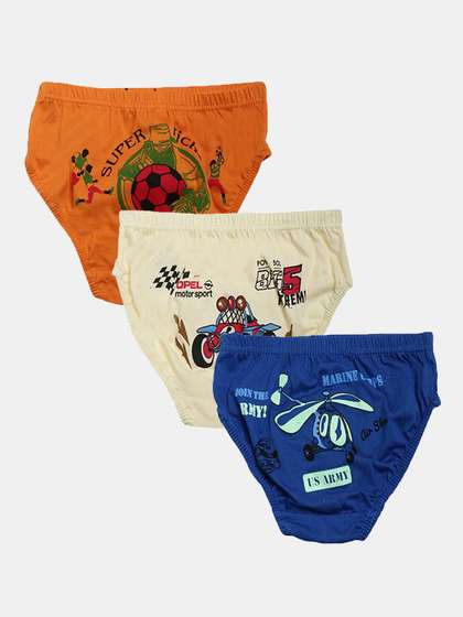 Dollar Kids Care Pack
                      Of 3 Boys Printed Pure Cotton Basic Briefs
                      MKKB-001-PO3-ASST1