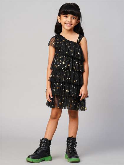 LIL DRAMA Embellished
                      Off Shoulder Dress
