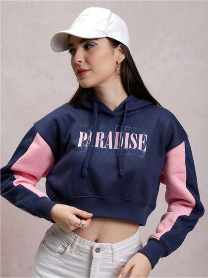 Printed Hooded Pullover