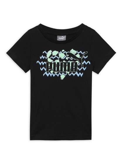 Puma Kids Printed Cotton Crew Neck Tshirts