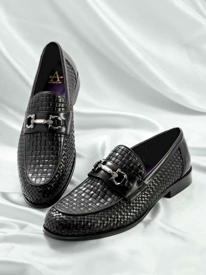 Price History of Arrow Men GATO Textured Leather Formal Horsebit