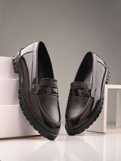 HERE&NOW Men
                        Coffee Brown Formal Penny Loafers