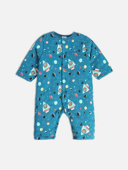 MINI KLUB Infant Boys
                    Conversational Printed Cotton Rompers