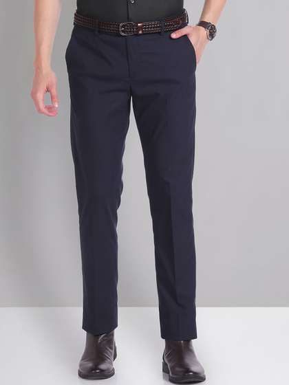 AD By Arvind
                          Regular Fit Solid Formal Trousers