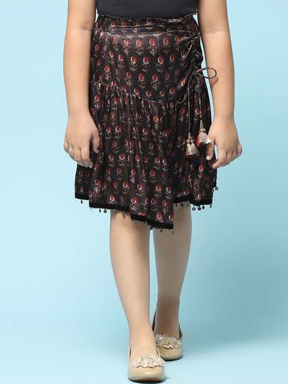 Biba Girls Printed Flared Skirt