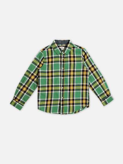 Pepe Jeans Boys Tartan
                    Checks Spread Collar Long Sleeve Cotton Casual
                    Shirt
