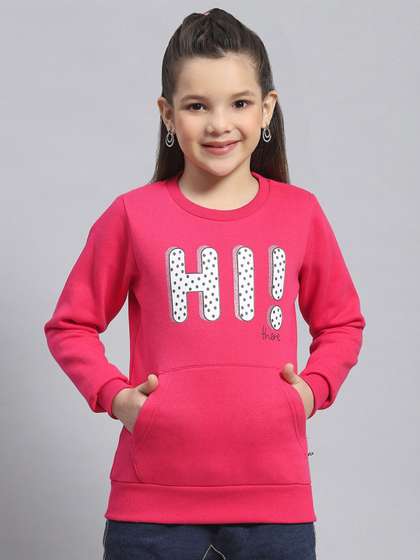 Monte Carlo Girls
                    Typography Printed Pullover Sweatshirt