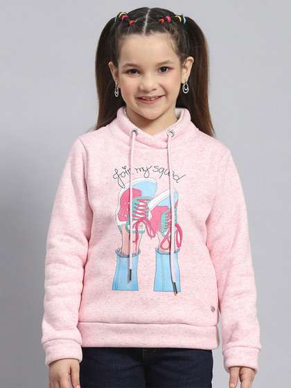Monte Carlo Girls
                    Graphic Printed Mock Collar Long Sleeve Pullover
                    Sweatshirt