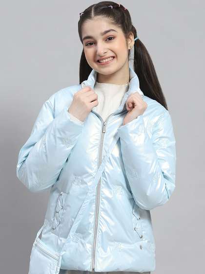 Monte Carlo Girls Mock
                    Collar Lightweight Puffer Jacket