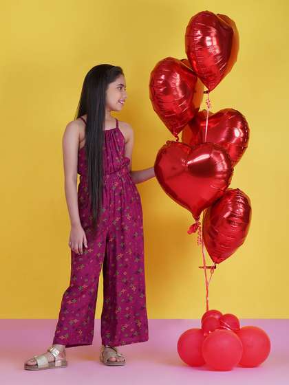 HERE&NOW Girls
                    Printed Basic Jumpsuit