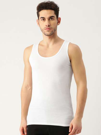 The Roadster
                        Lifestyle Co. White Pure Cotton Sleeveless
                        Innerwear Vests