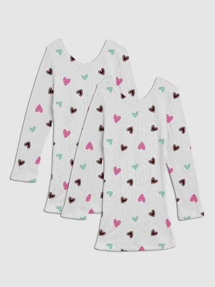 Kanvin Girls Pack of 2
                    Printed Thermal Tops