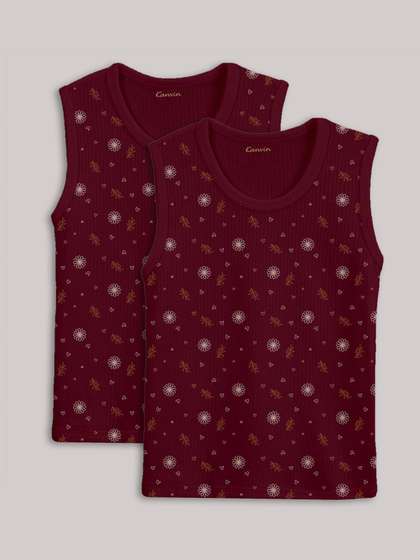 Kanvin Girls Pack of 2
                      Conversational Printed Thermal Tops