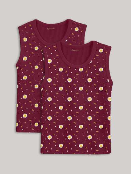 Kanvin Girls Pack of 2
                    Printed Thermal Tops