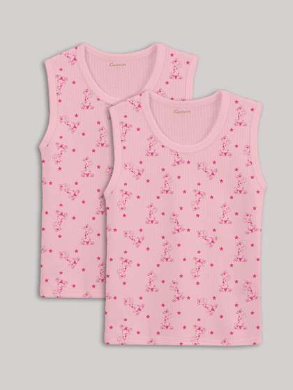 Kanvin Girls Pack of 2
                    Printed Thermal Tops