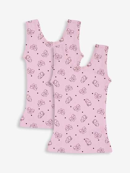 Kanvin Girls Pack of 2
                    Printed Thermal Tops