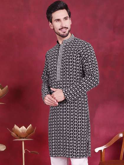 Jompers Embroidered Thread Work Kurta
