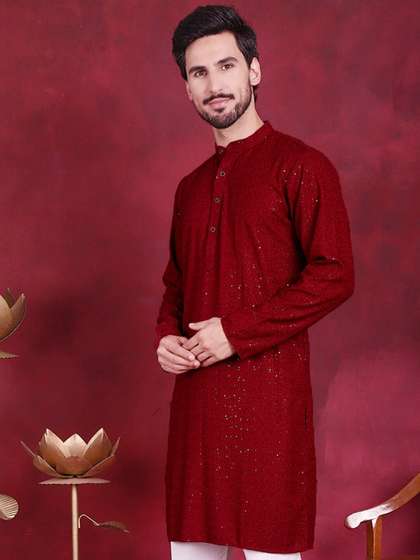 Jompers Embroidered Chikankari Kurta